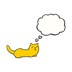 thought bubble cartoon cat