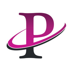 Swoosh Alphabet Icon P