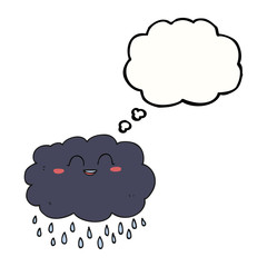 thought bubble cartoon raincloud