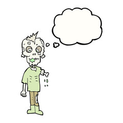 thought bubble cartoon zombie