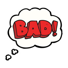 thought bubble cartoon Bad symbol