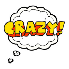 thought bubble cartoon shout crazy