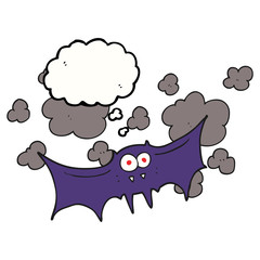 thought bubble cartoon vampire bat
