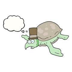 thought bubble cartoon turtle
