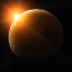View of planet Mars