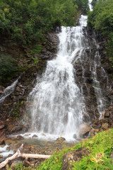 Alpine mountain waterfall in Hohe Tauern Alps, Austria