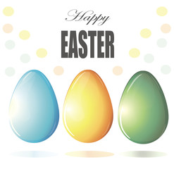 painted Easter eggs  vector
