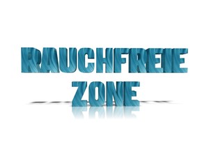 rauchfreie Zone 3d wort