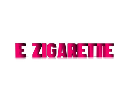 e zigarette 3d wort