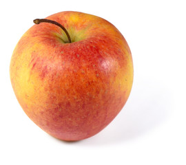 fresh, organic apple, isolated on white background.