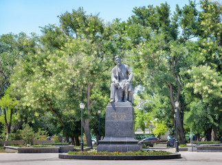 Fototapeta na wymiar Anton Chekhov Monument in Taganrog, Russia
