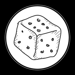 Simple doodle of a dice
