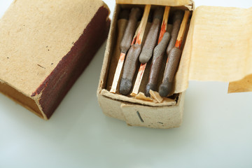 Hunting matches in special box