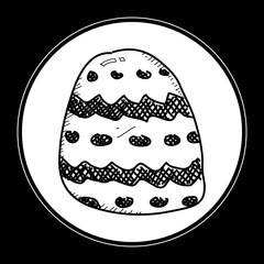 Simple doodle of an easter egg