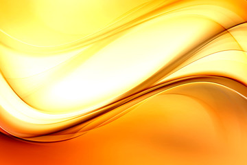 Abstract bright motion gold background design. Modern wave digital illustration.