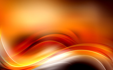 Obraz premium Gold Orange Wave Design Background