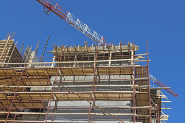 Construction of a residential area.