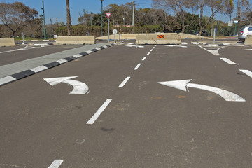 Paving a new road.
