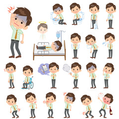 schoolboy Green short sleeved shirt About the sickness