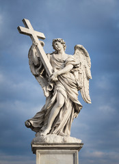 Naklejka premium Angel sculpture in Rome