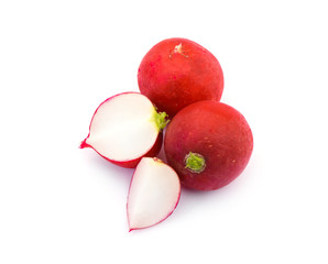  radish isolated on white background cutout