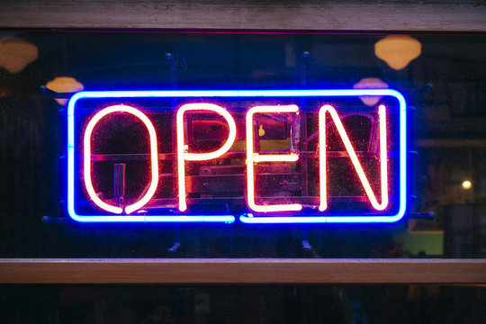 Neon Sign Open signage Light Bar Restaurant Shop Business decoration
