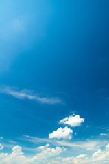 clouds in the blue sky