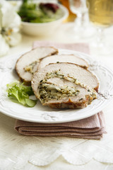 Beaked pork stuffed with vegetables