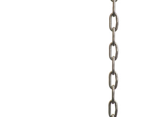 Obraz premium metal chain on white background