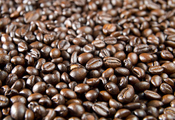 Palone ziarna kawy