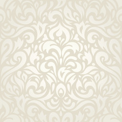 Fototapeta na wymiar Wedding vintage floral ecru wallpaper background decorative design