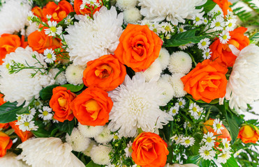 Beautiful flowers  for valentines and wedding scene