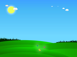 Butterfly on a Sunny field