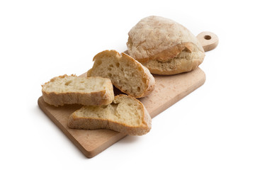 Fette di pane bianco italiano