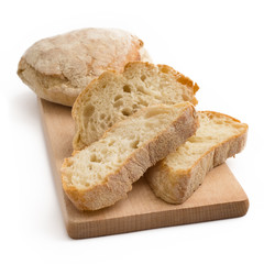 Fette di pane bianco italiano