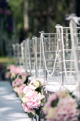 scenery for wedding registration outdoors