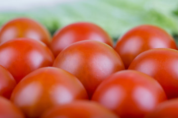 Cherry tomatoes close-up salad,eco, food concept. Vitamins.Group of tomatoes closeup.