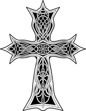 cross in celtic style