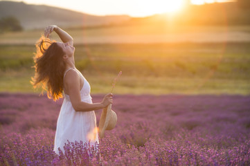 Joyful sunset