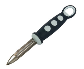 Knife for cleaning potatoes isolated on white background