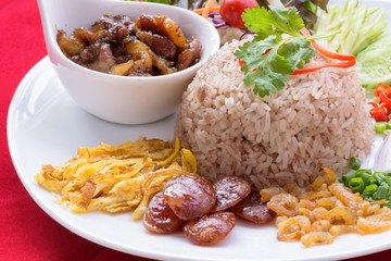 Fried rice with shrimp paste