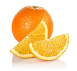     Slice orange, half orange and Orange 