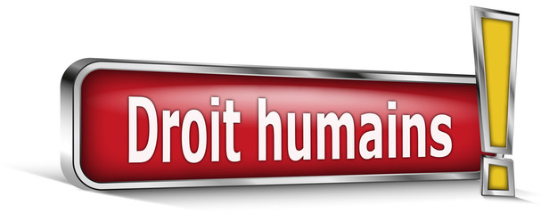 Droit au travail sur panneau rouge