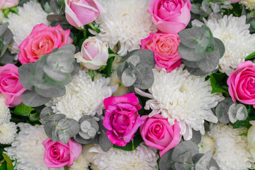 Beautiful flowers  for valentines and wedding scene