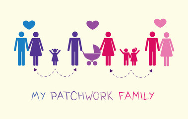 patchworkfamilie drei familien