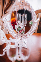 Beautiful Wedding accessories in red style