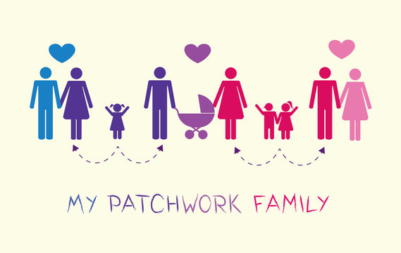 patchworkfamilie drei familien