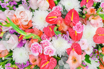 Beautiful flowers  for valentines and wedding scene