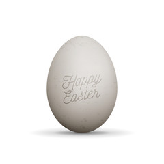 Happy Easter realistic Egg with Shadows