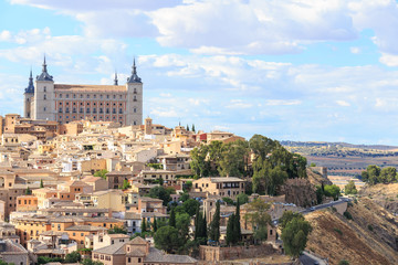Fototapeta na wymiar View of Toledo near Madrid